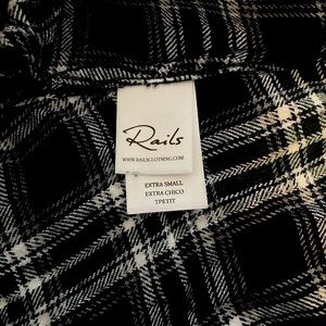 Rails Blue and Green Plaid Shirt XS